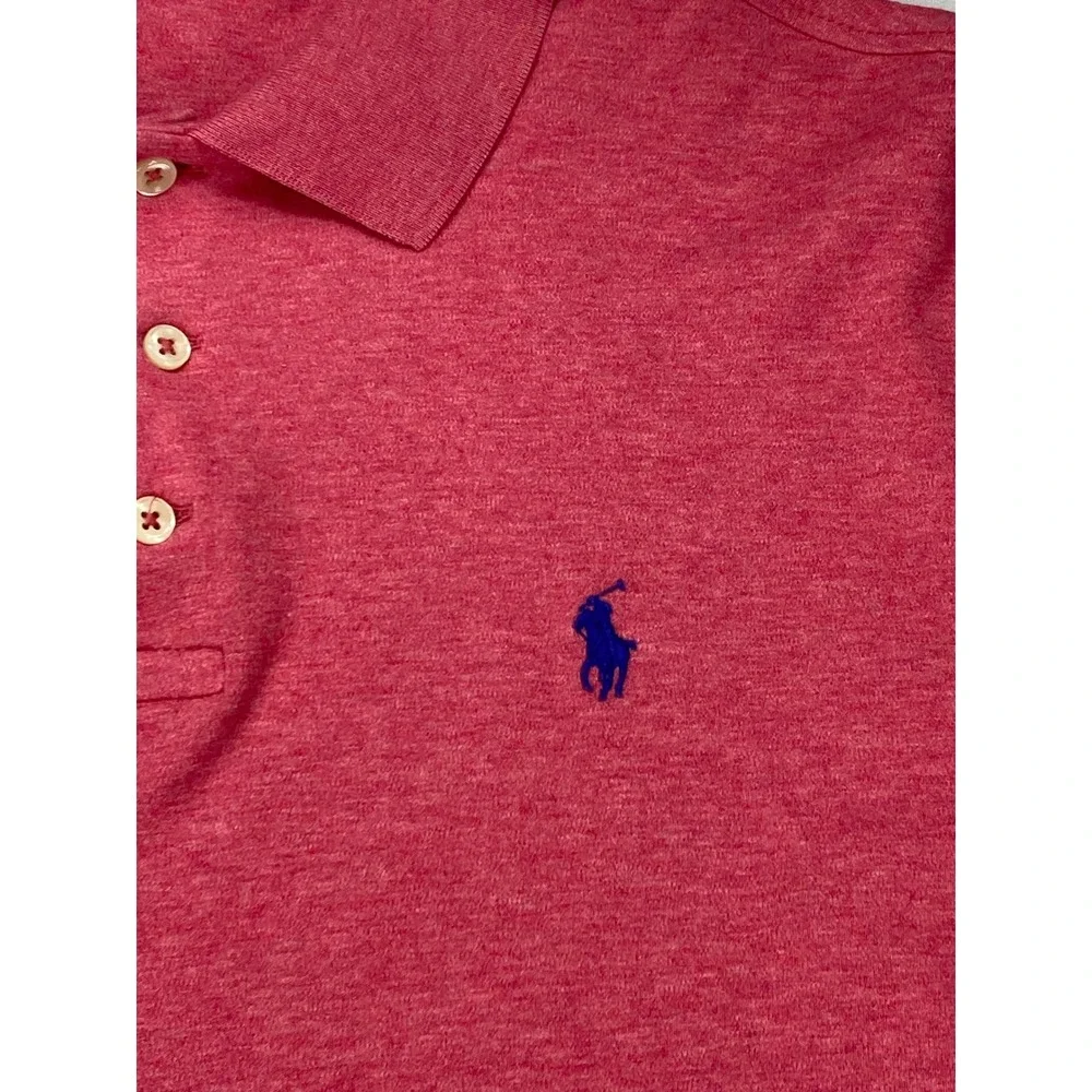 Polo Ralph Lauren Custom Slim Fit Polo Shirt Mens Large Red Classic Golf Preppy